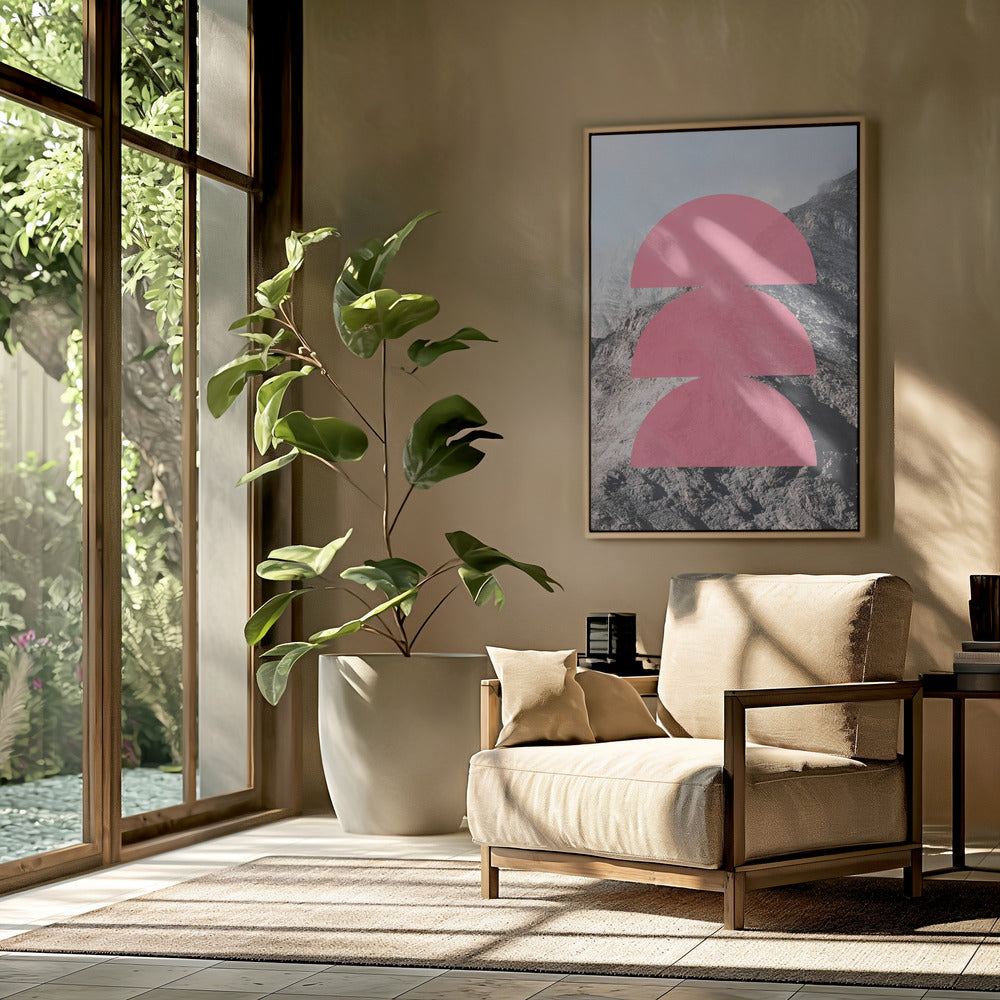 Rosa Horizontschichten | Poster