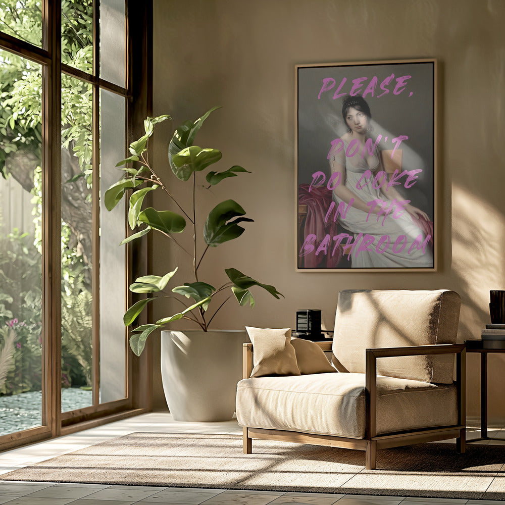 Bitte nimm kein Cola im Badezimmer | Poster