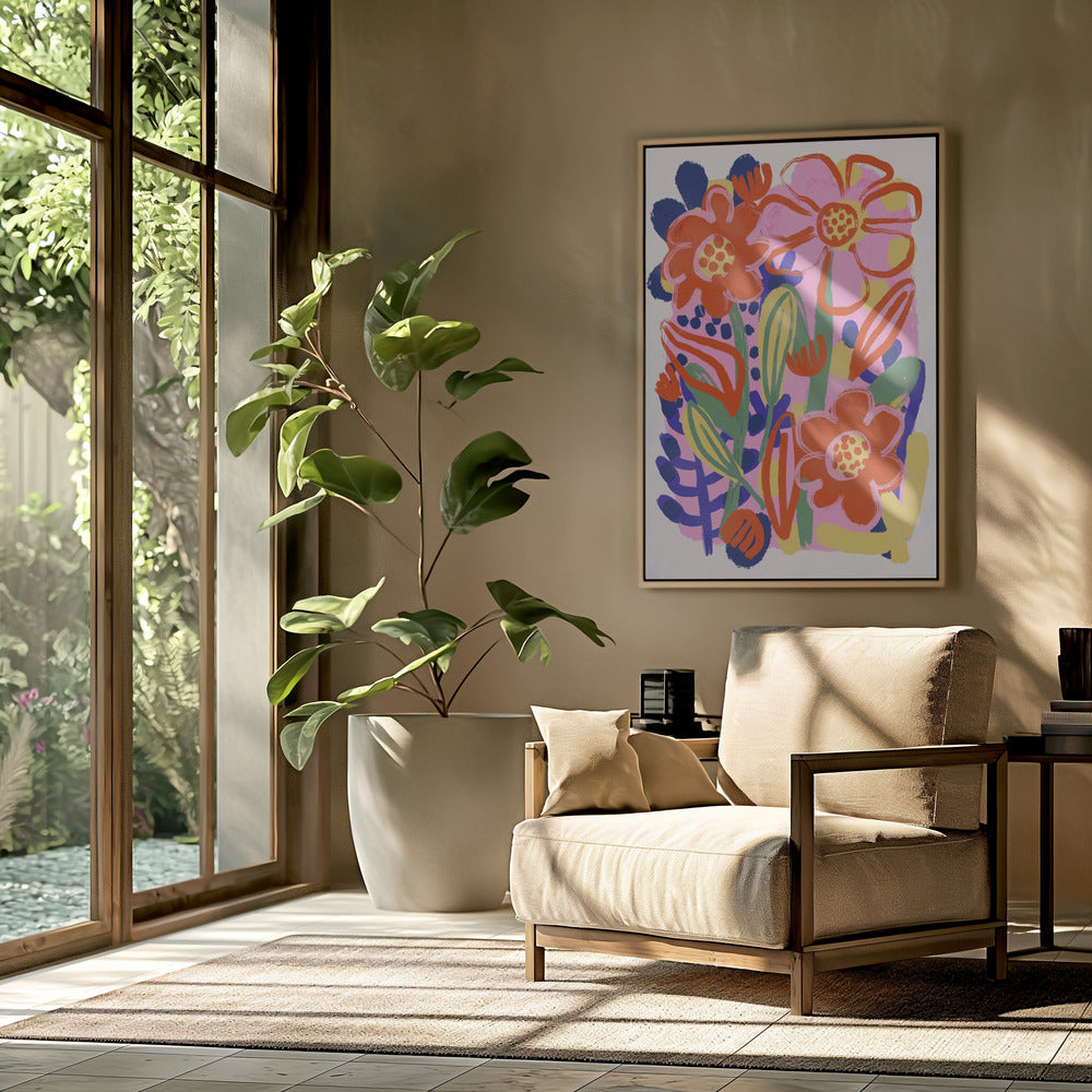 Floraler Freudenausbruch | Poster