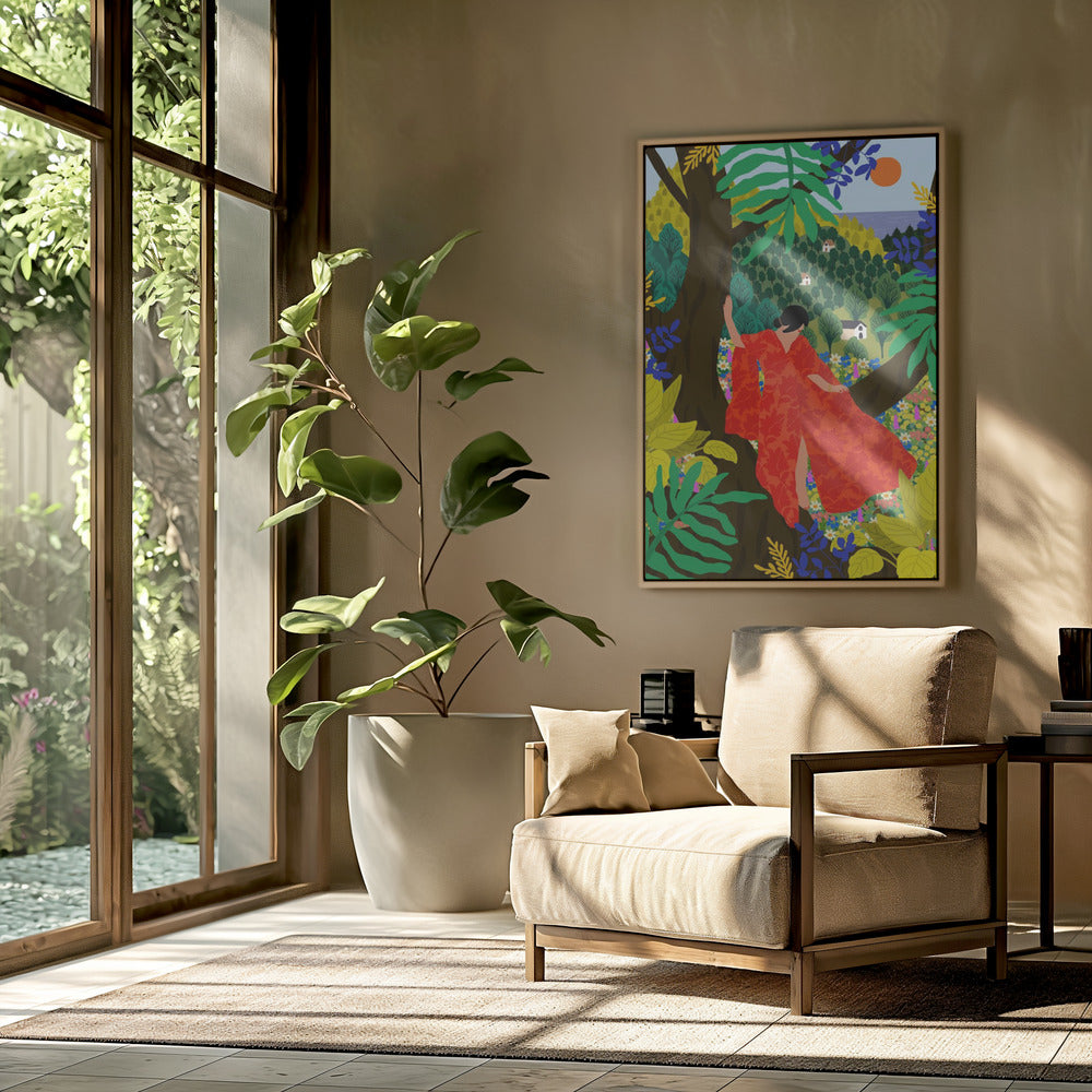 Mädchen im Baum | Poster