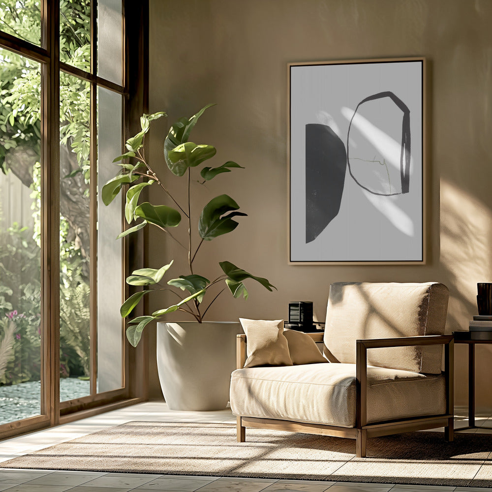 Geometrische Formen und kontrastierende Farben | Poster