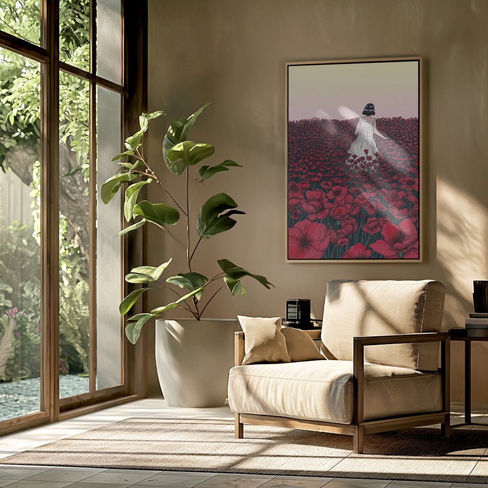 Mohnfeld Original Farbkopie 2 | Poster