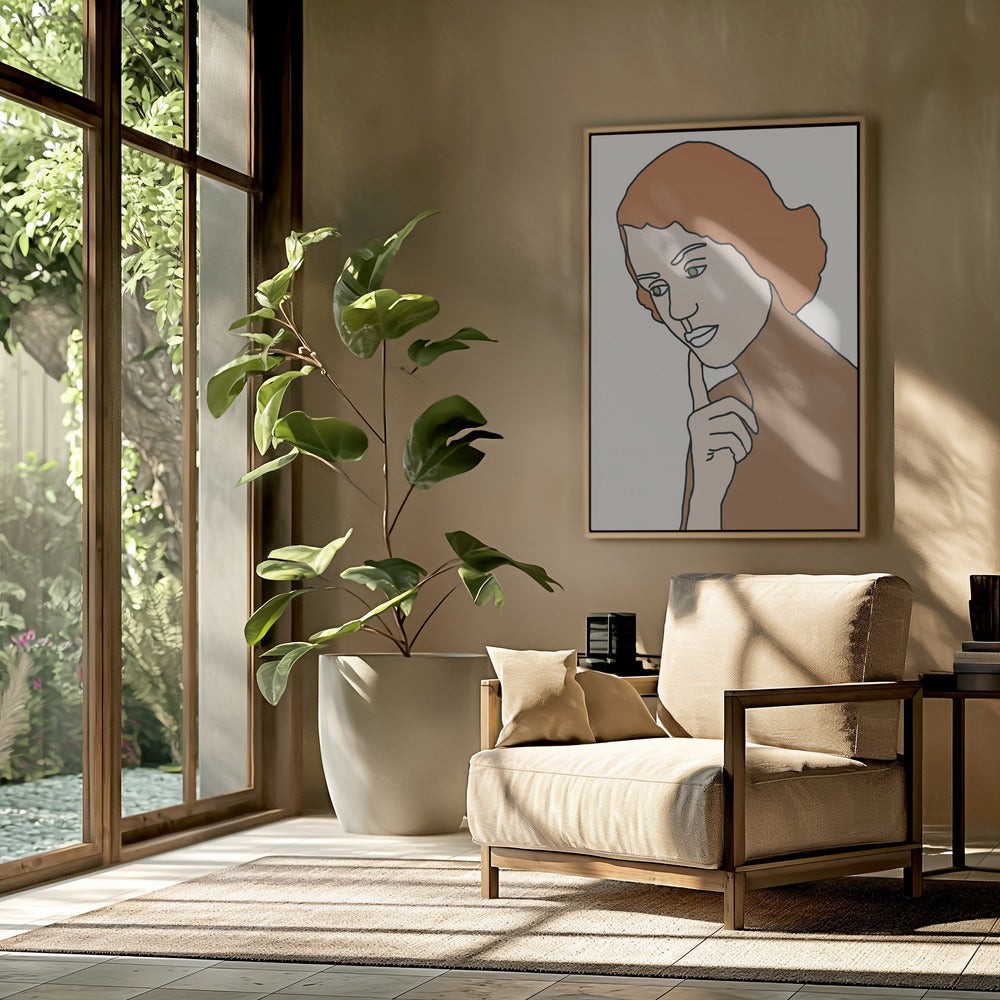 Denkende Frau | Poster