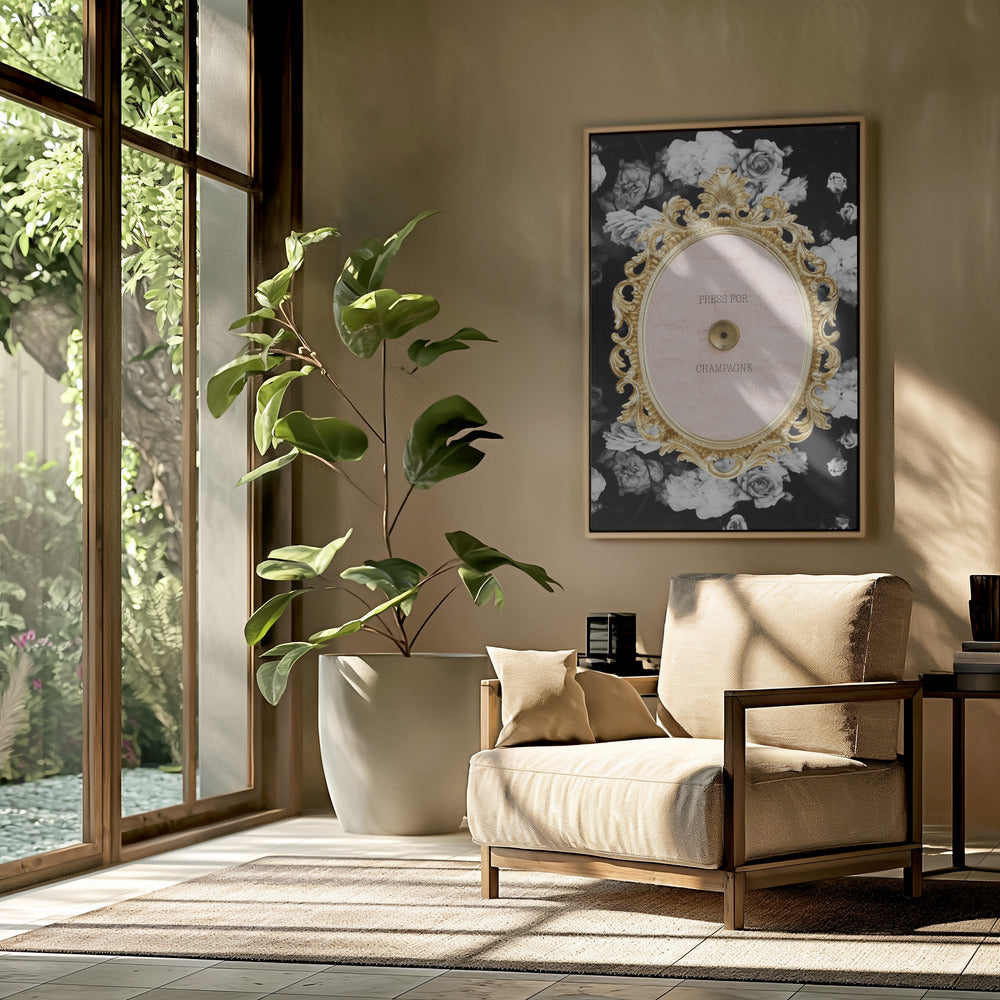 Champagnerdunkelfloral Verhältnis2x3 | Poster