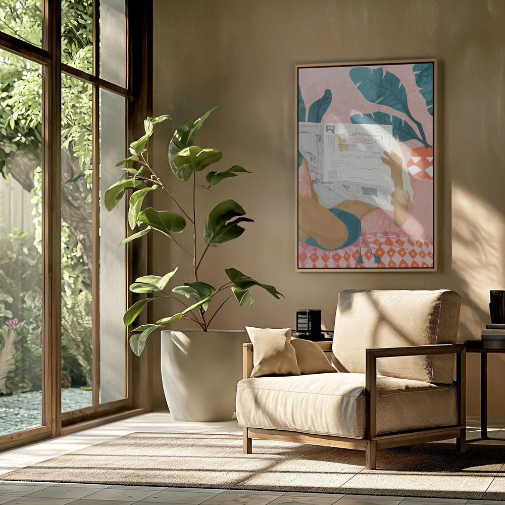 Boho Morning News Kunstdruck | Poster