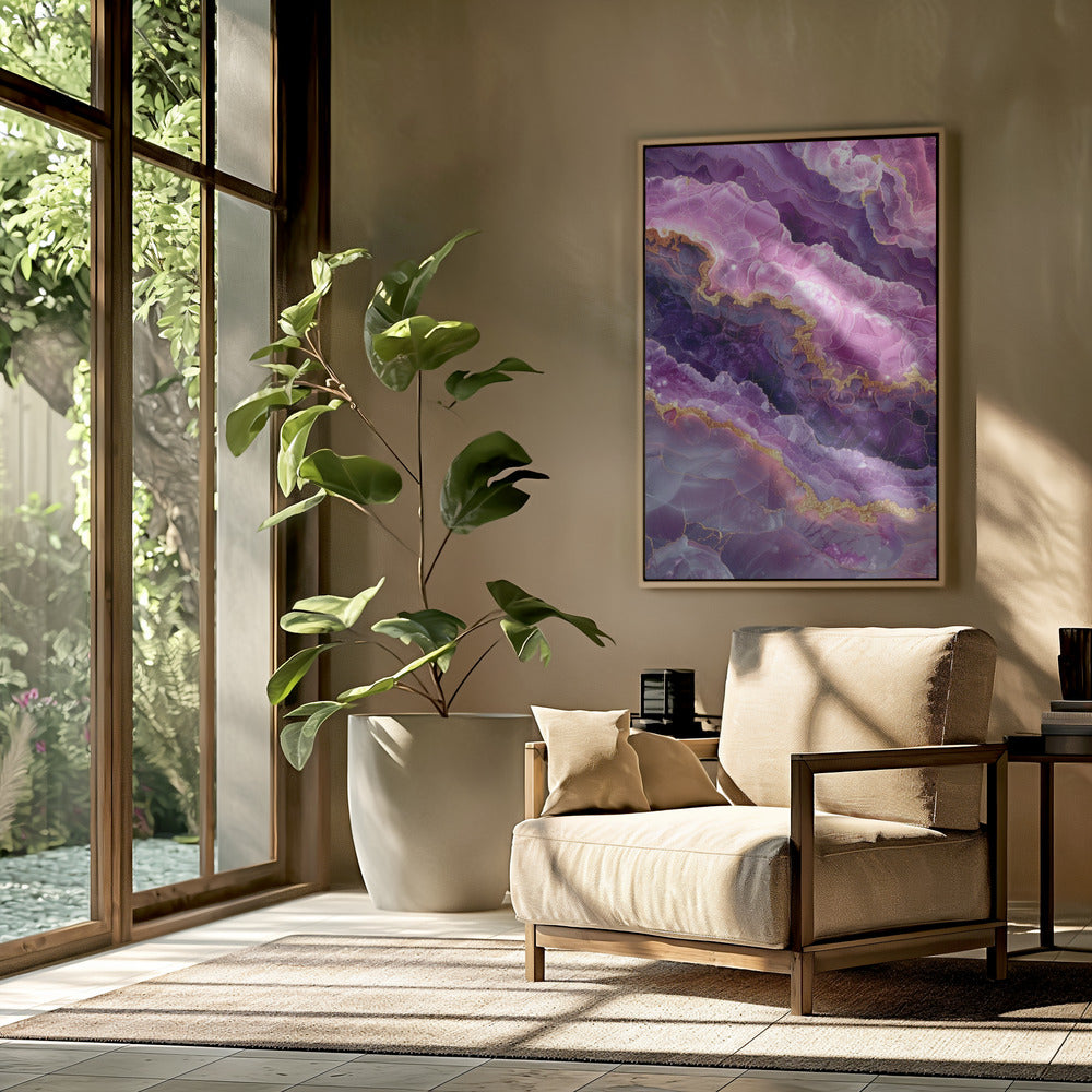 Amethyst Magische Landschaftsgrafik (74) | Poster