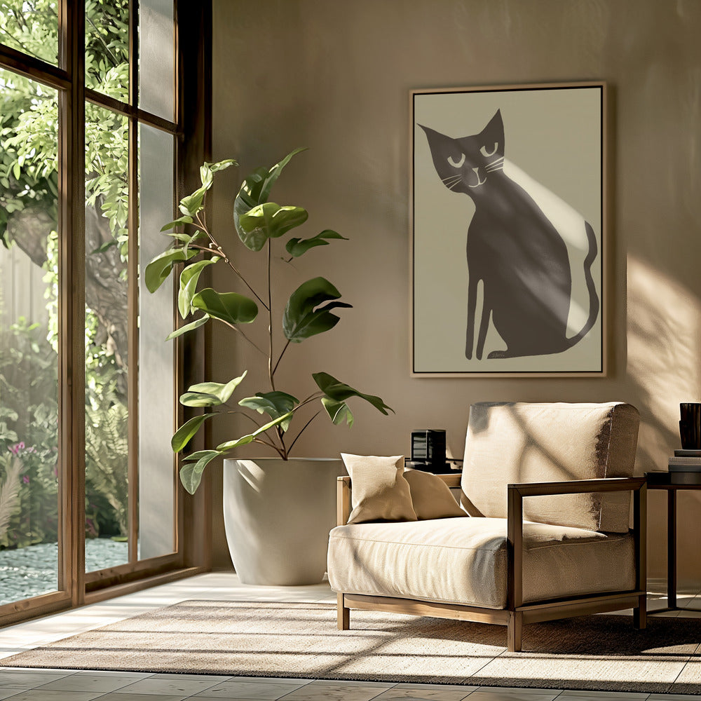 Braune Katze | Poster