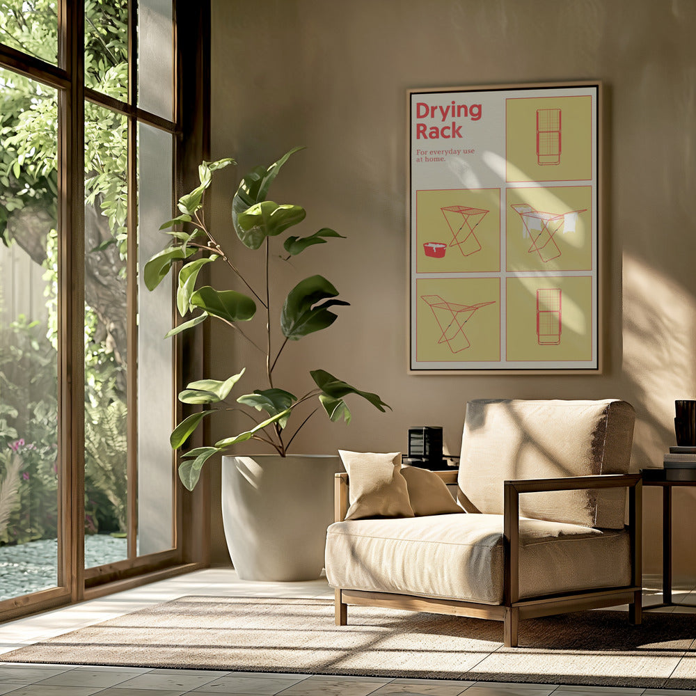Poster Wäscheständer | Poster