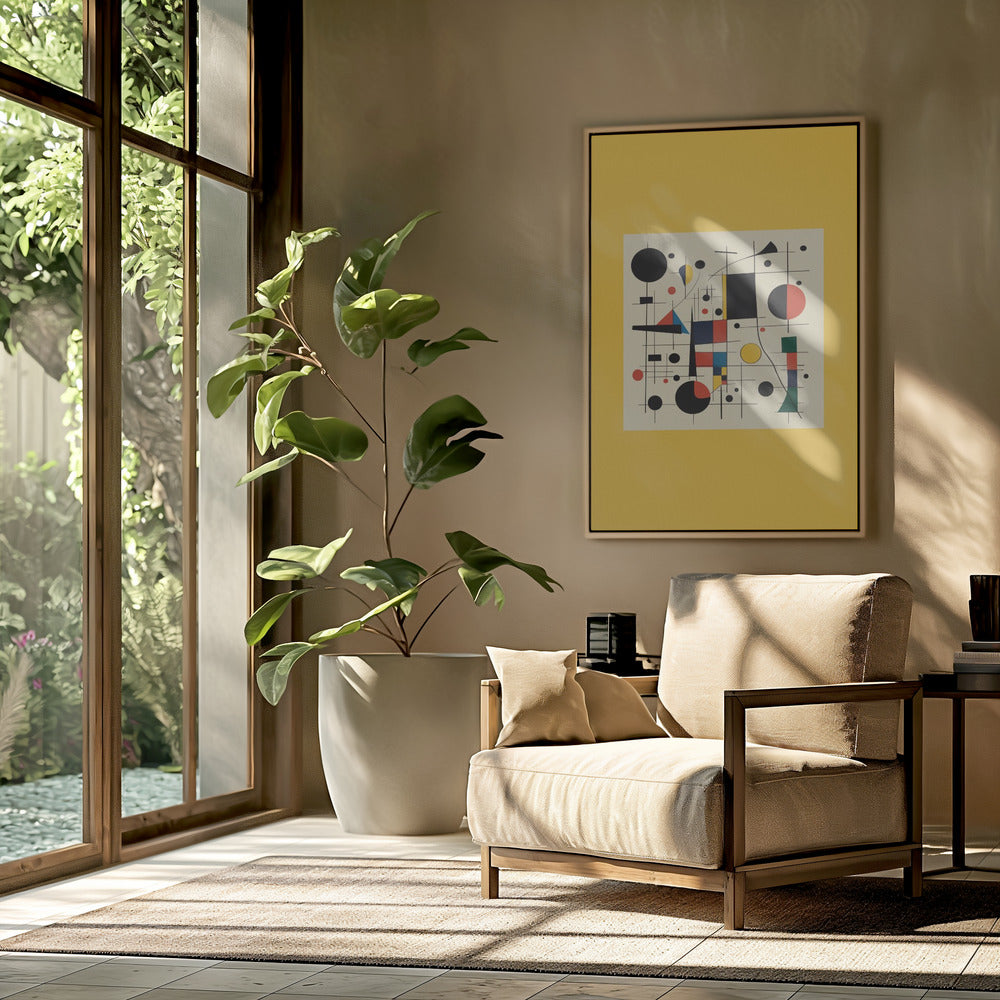 Abstrakte Geometrie und leuchtende Farben | Poster