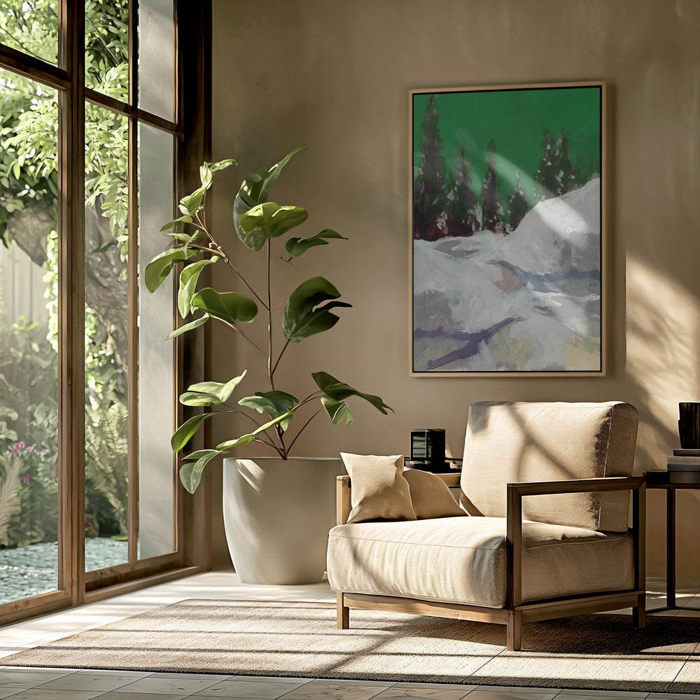 Winterlandschaft im Wald 2 | Poster