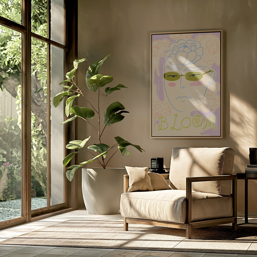 Floral Sunglasses | Poster