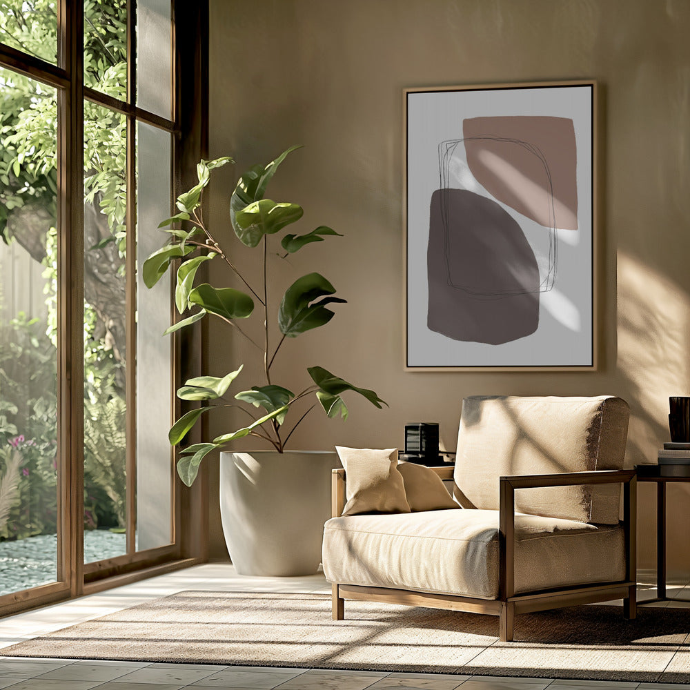 Elegante erdige Formen | Poster