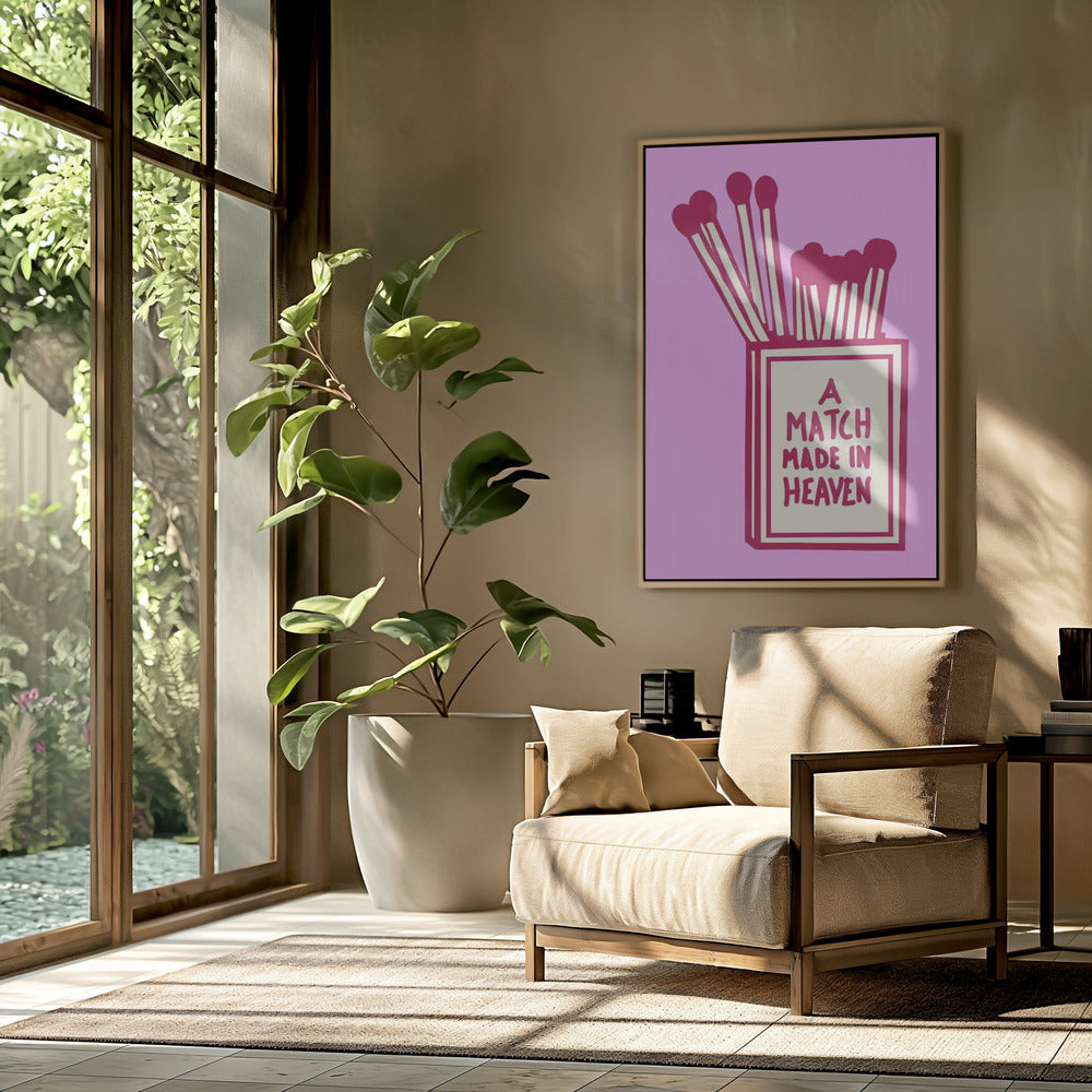 Streichholzschachtel mit Streichhölzern | Poster