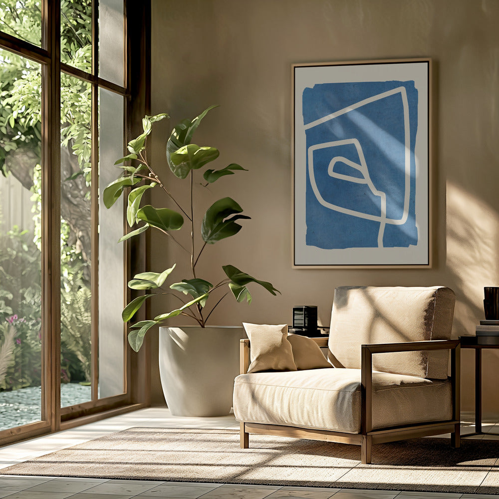 Blauer Spiraltanz | Poster