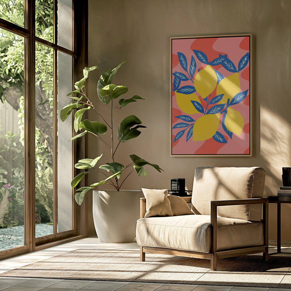 Lebhafter Zitronen-Explosion | Poster