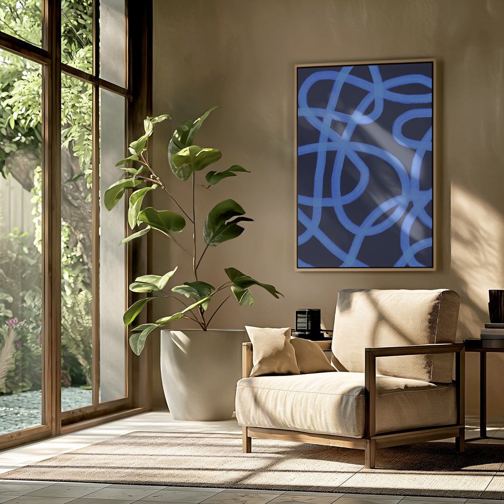 Blaue Labyrinthpfade | Poster