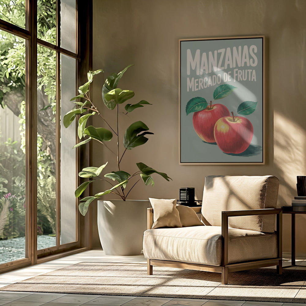 Vibrant Red Apples | Poster