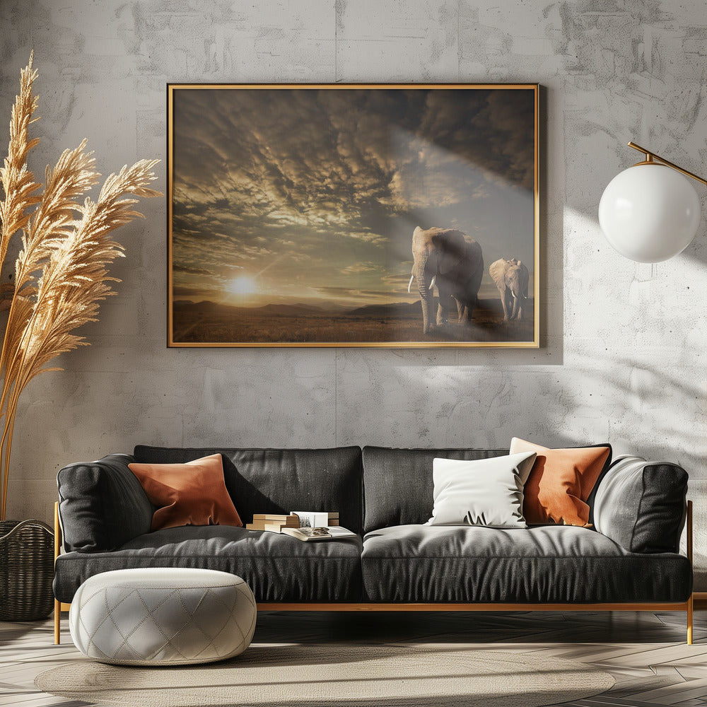 Spaziergang durch die Savanne | Poster