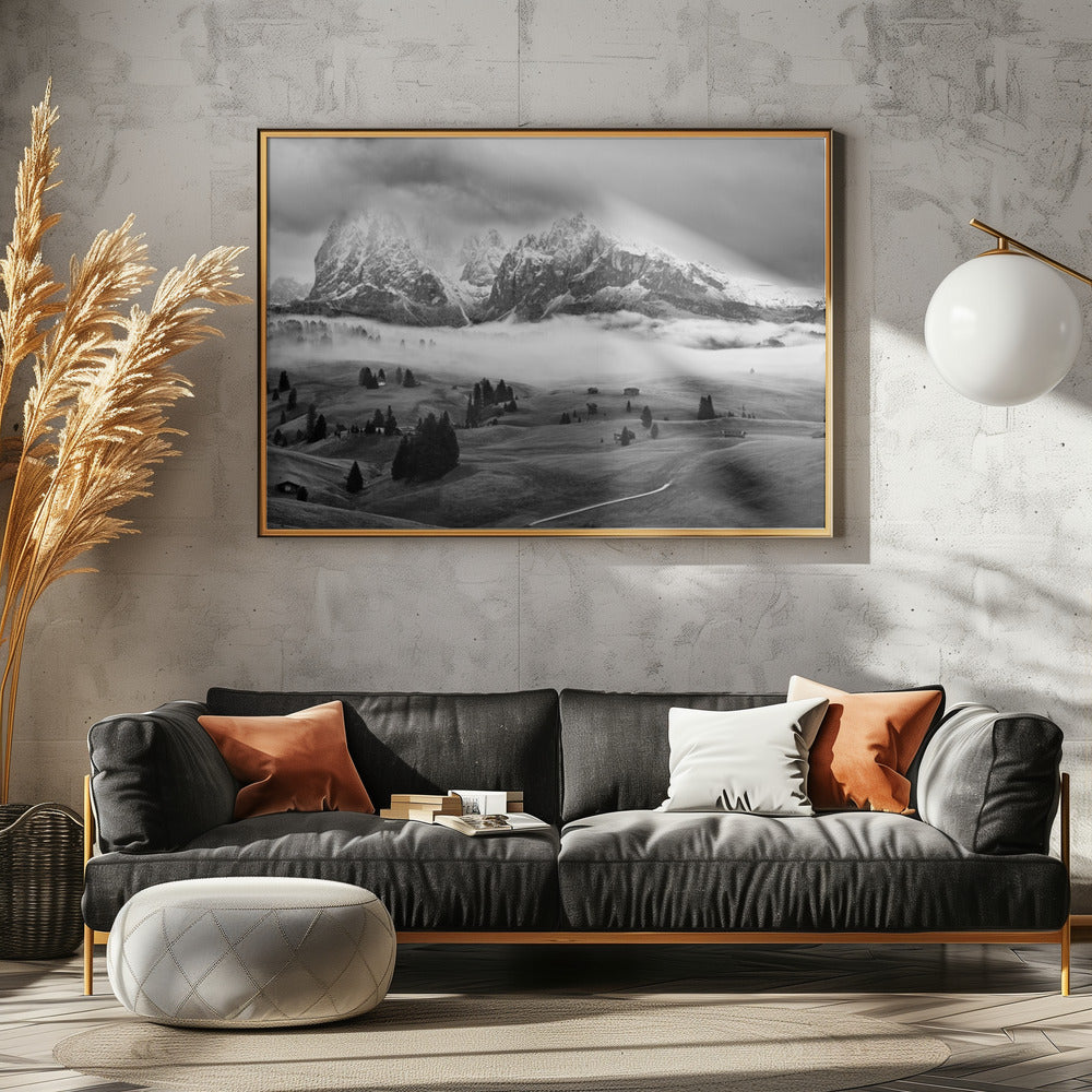 Neblige Dolomiten | Poster