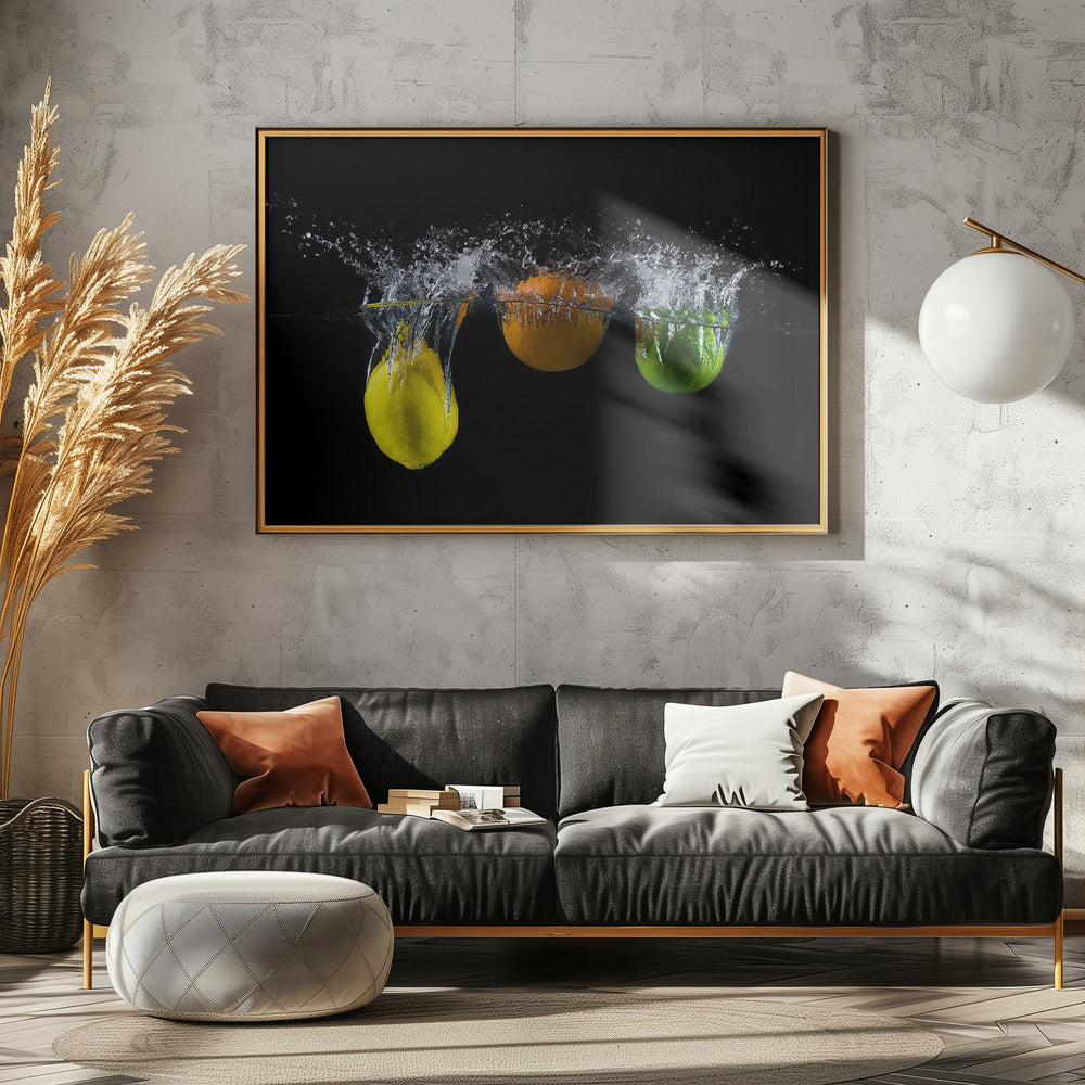Dreifacher Zitrusspritzer | Leinwand