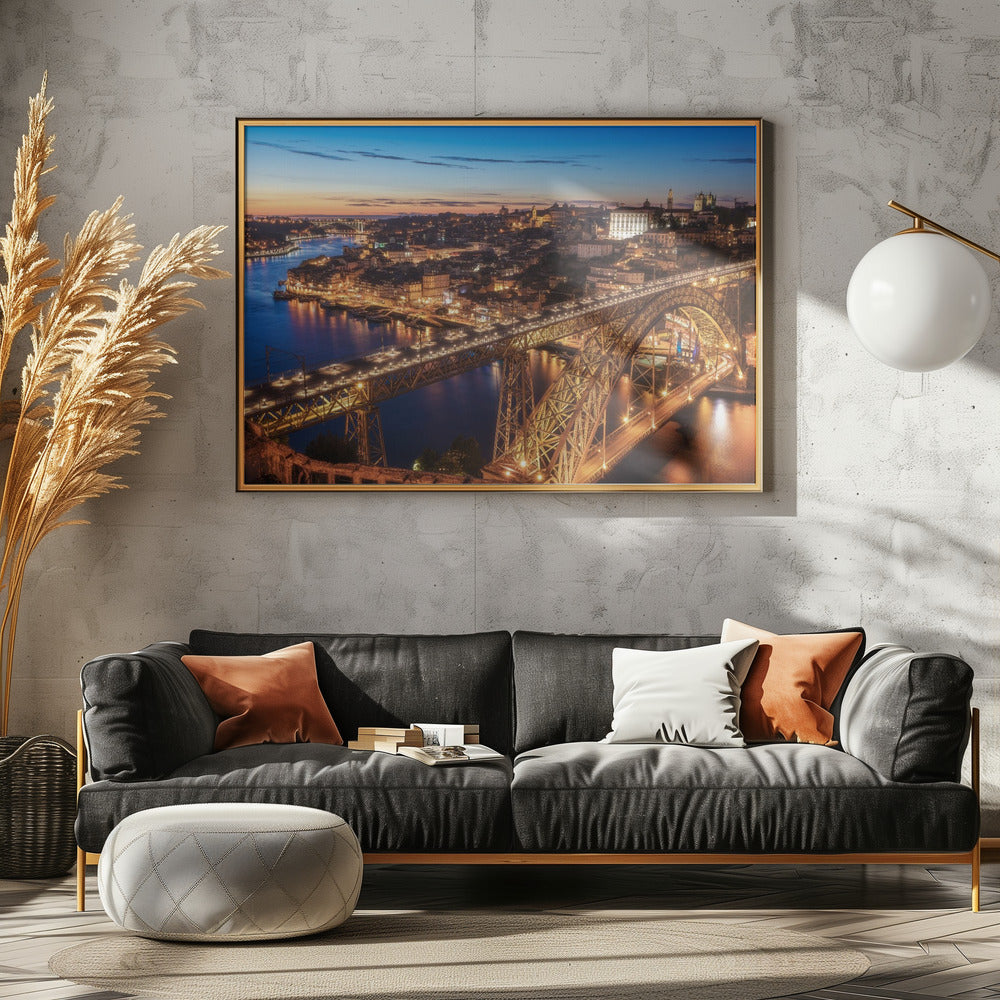 Portugal - Porto Blaue Stunde | Poster