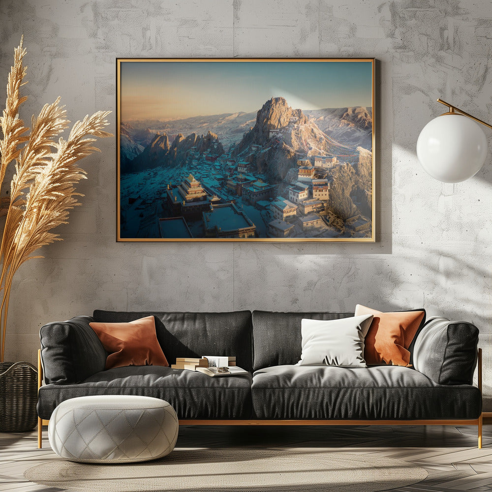 Tibetischer Tempel 《崷崒孜珠》 | Leinwand