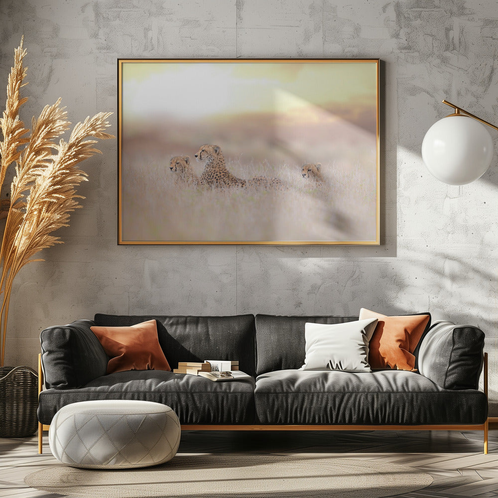 Gepardenfamilie | Poster