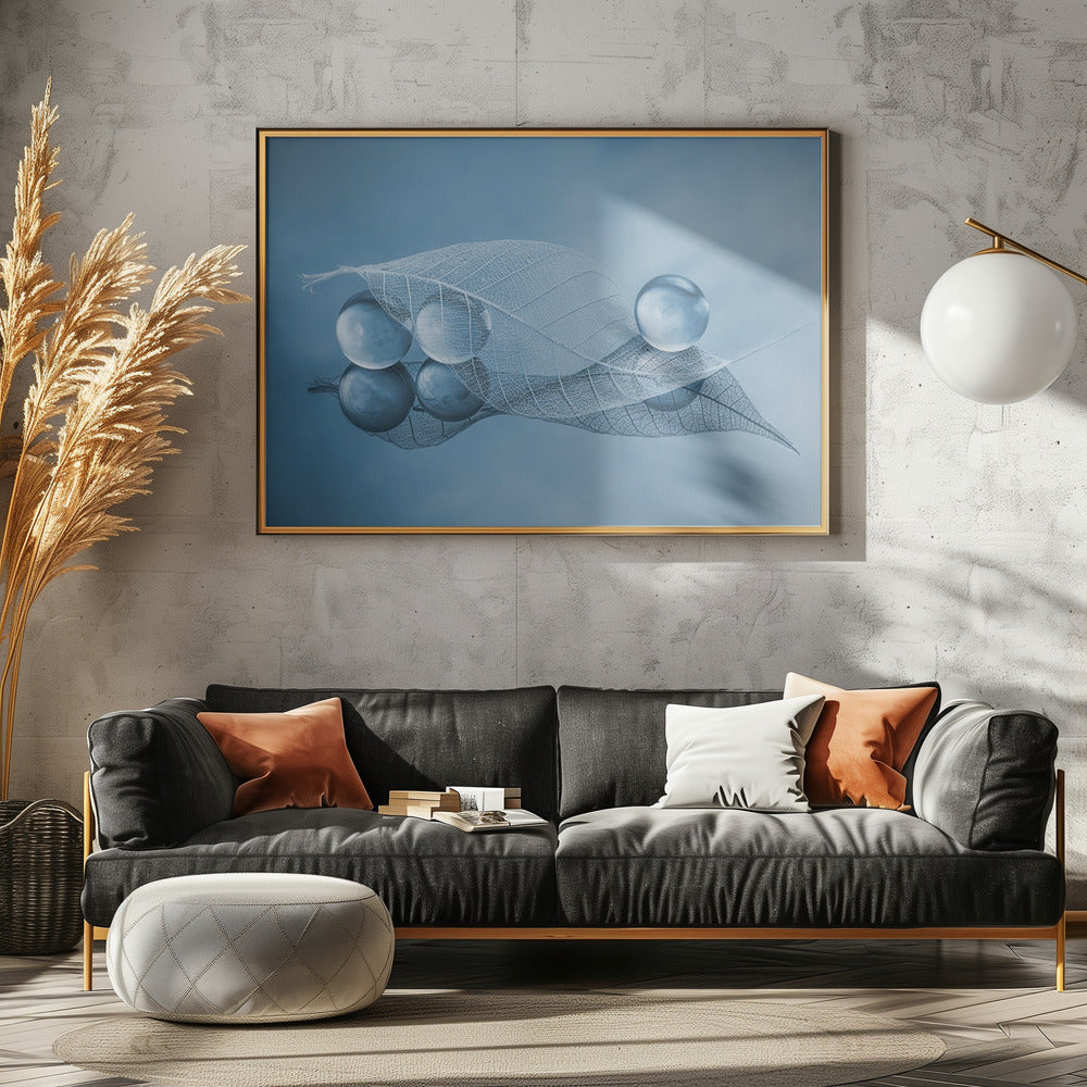 Trockenes Blatt und Blasen | Poster