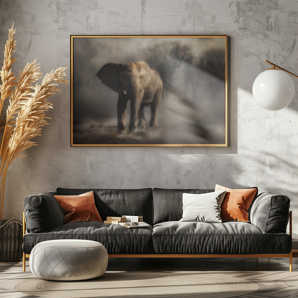 „… ein Elefant trinkt Wasser …“ | Poster