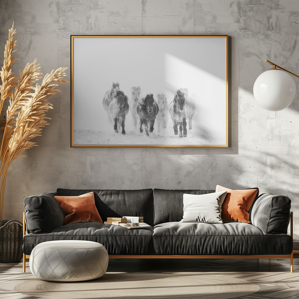 Laufen im Schnee | Poster
