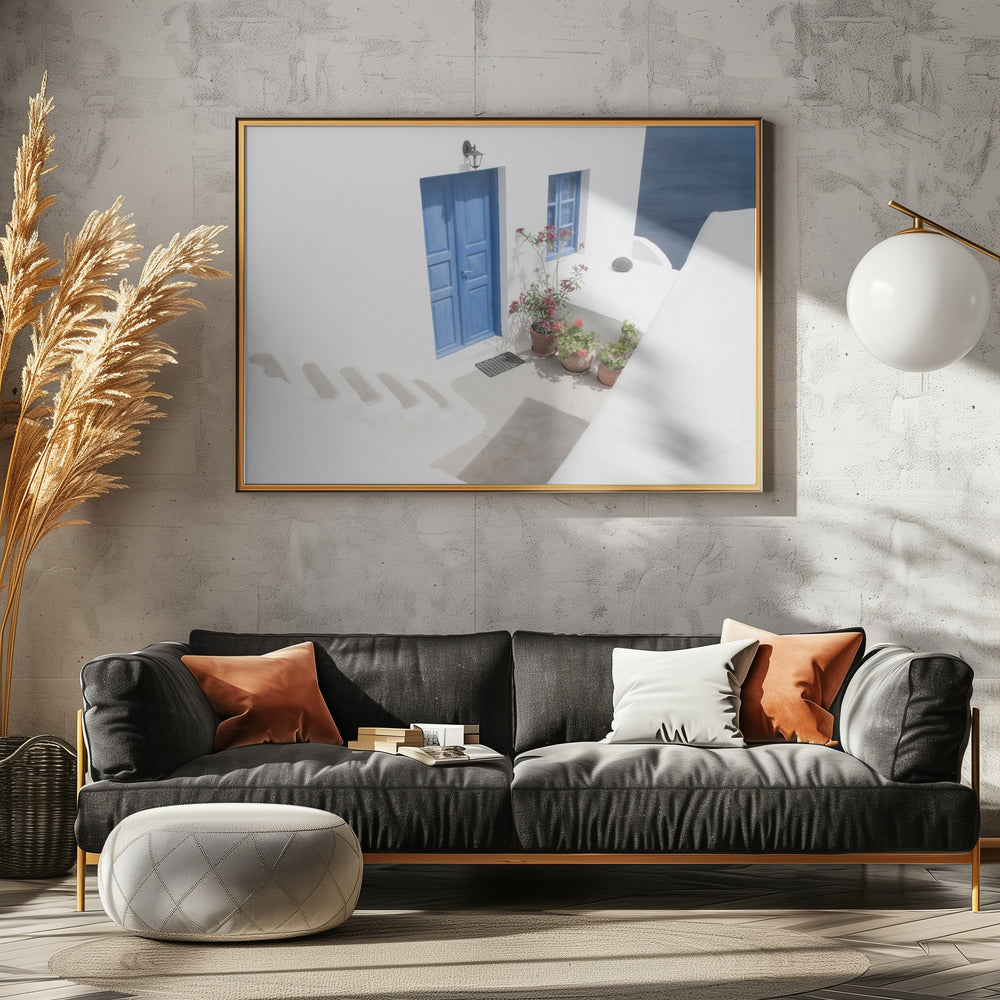 Schritte hinunter zum Blau | Poster