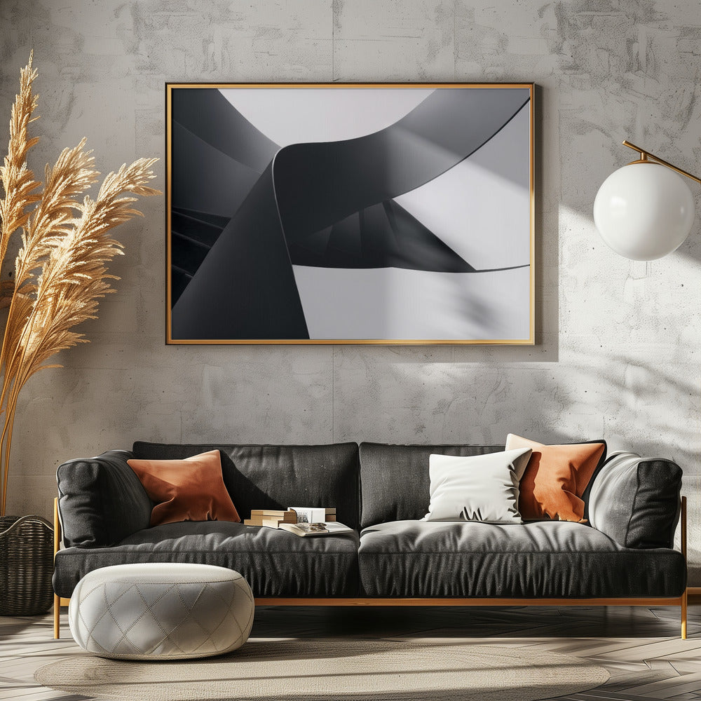 Divergierende Linien | Leinwand