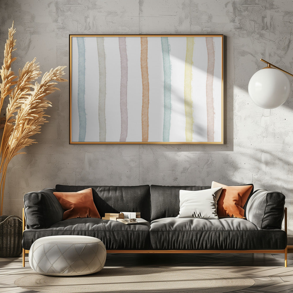 Bunte Linien | Leinwand