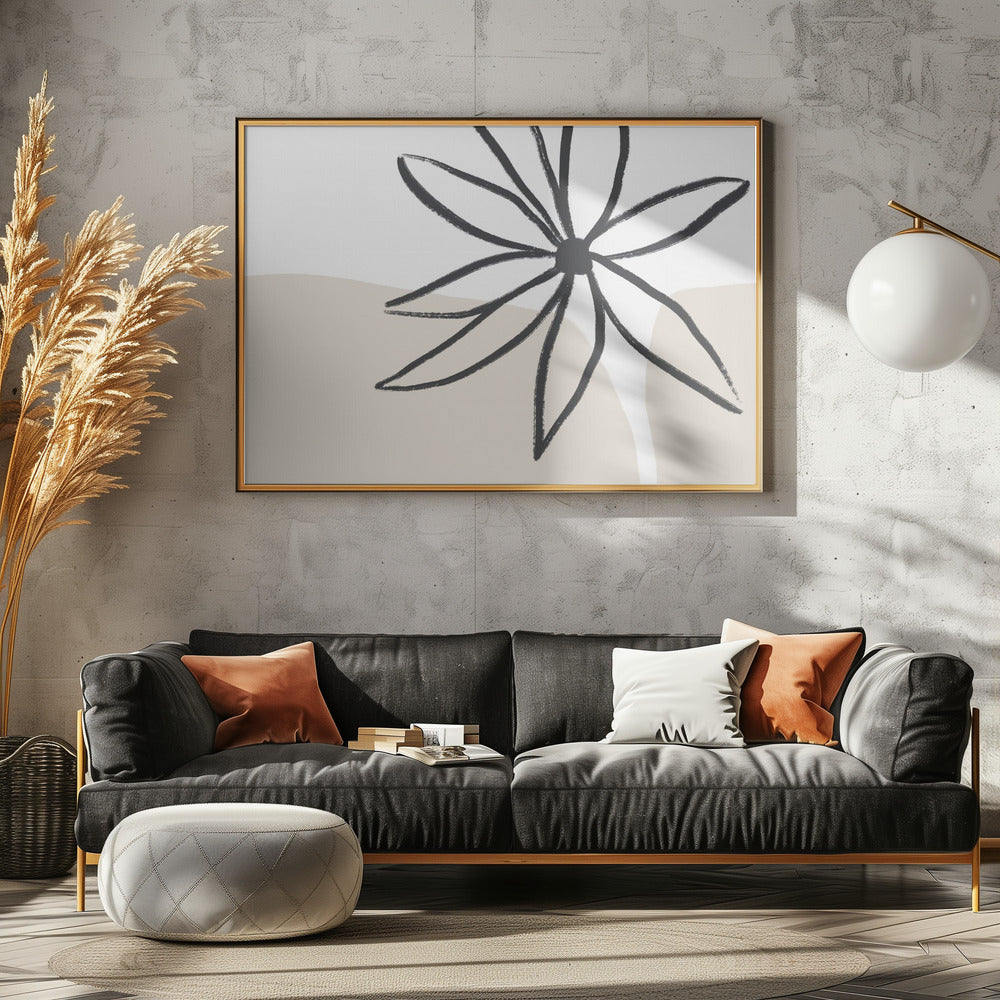 Blume und Creme | Leinwand
