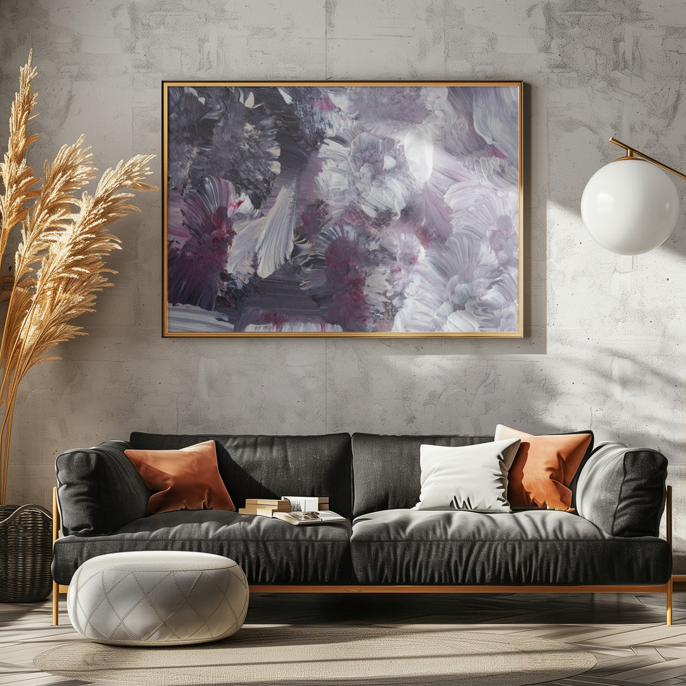 Florale impressionistische Pinselstriche | Leinwand