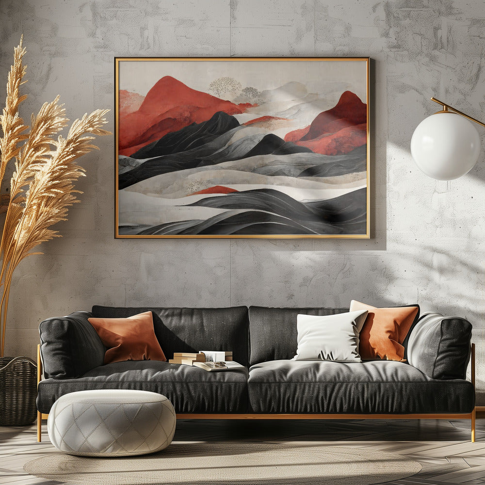 Crimson Peaks | Leinwand