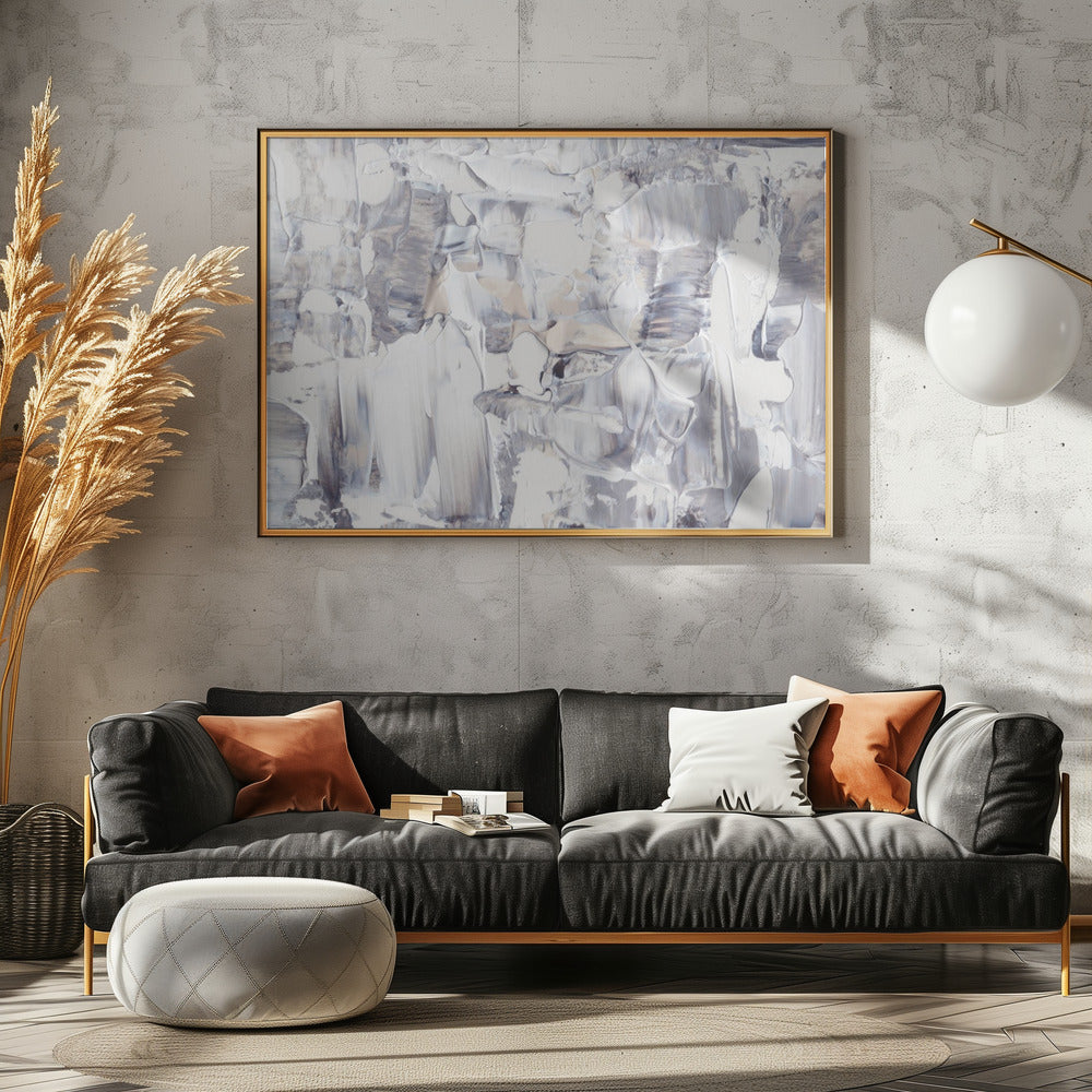 Textured Canvas with Impasto Style | Poster