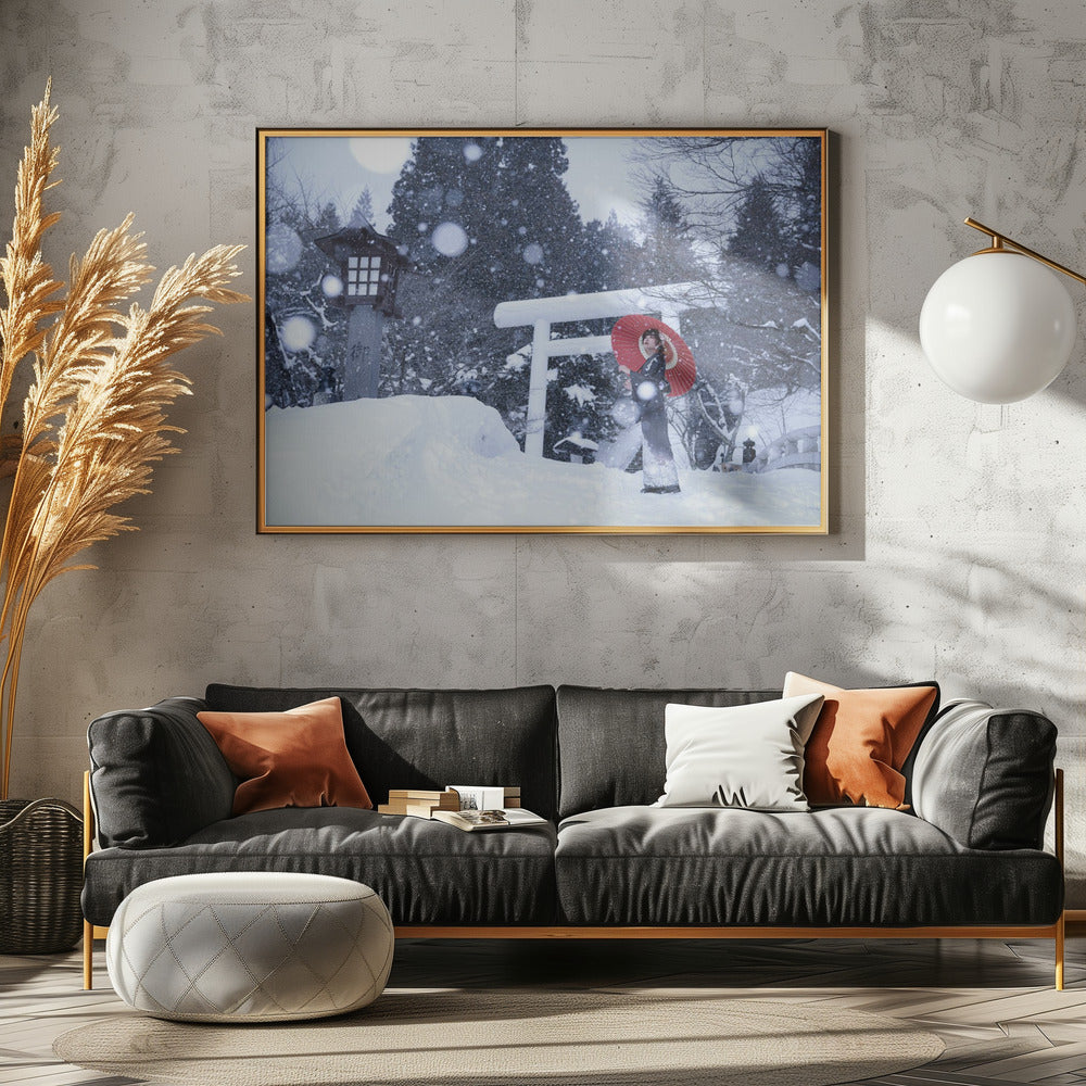 Winterschrein in Japan | Poster