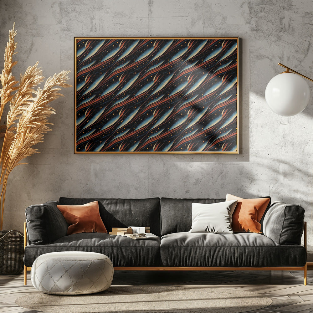 Galaktische Wellenlandschaft | Leinwand