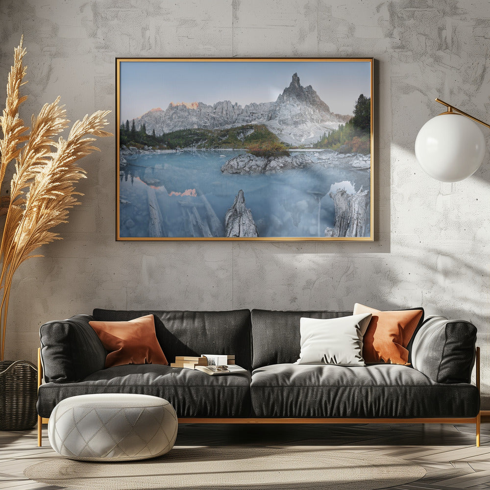 Blauer Bergsee | Leinwand