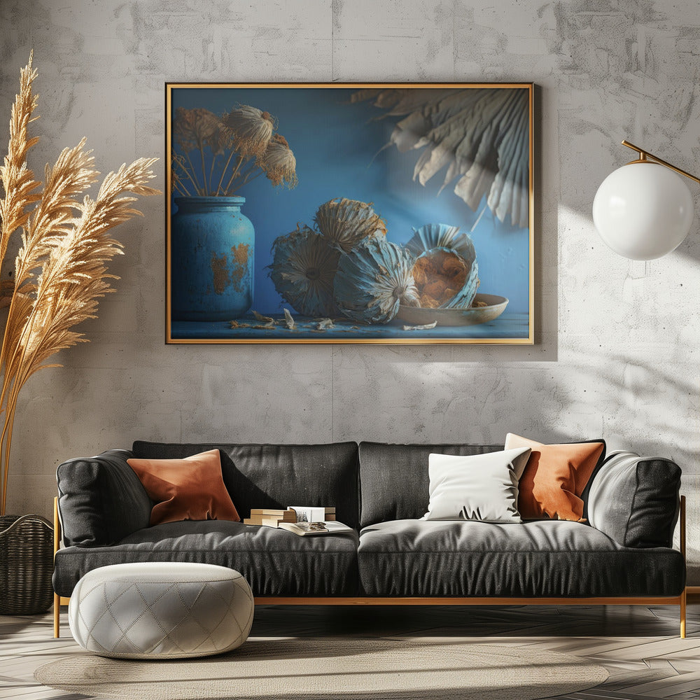 Blaues Stillleben | Leinwand