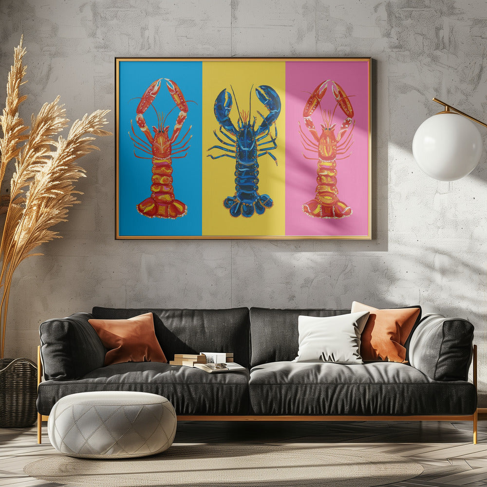 Hummer-Langustinen-Pop-Art | Poster