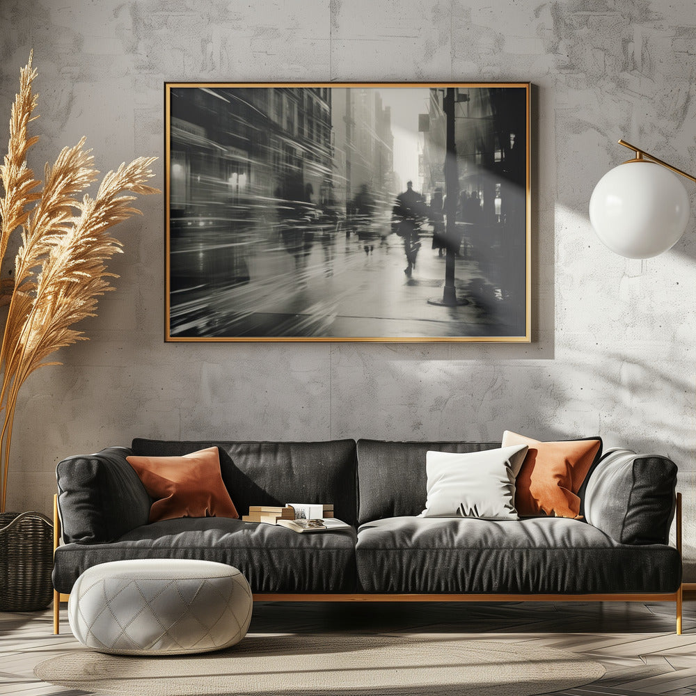 Stadtschatten fließen | Poster