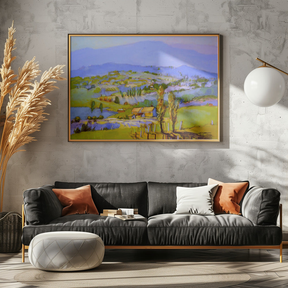 Goldene Tallandschaft | Leinwand