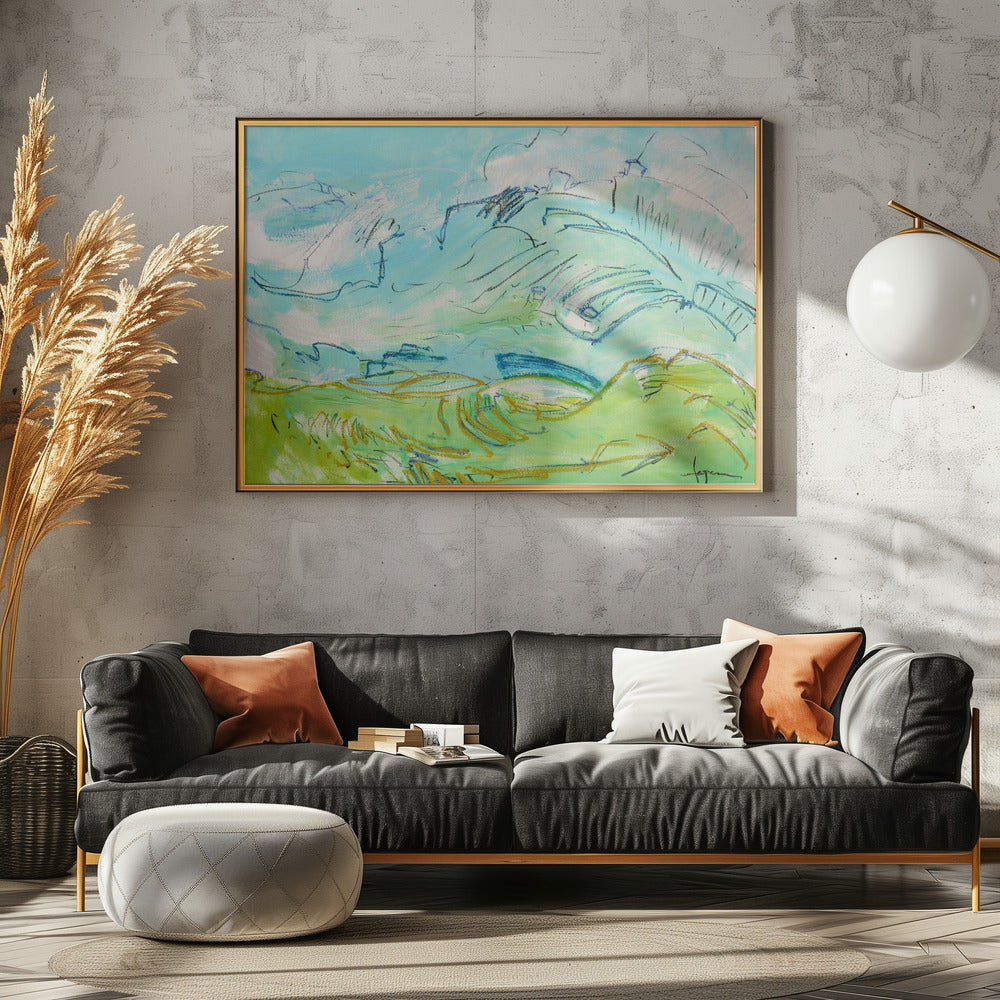Whimsical Hillscape | Poster