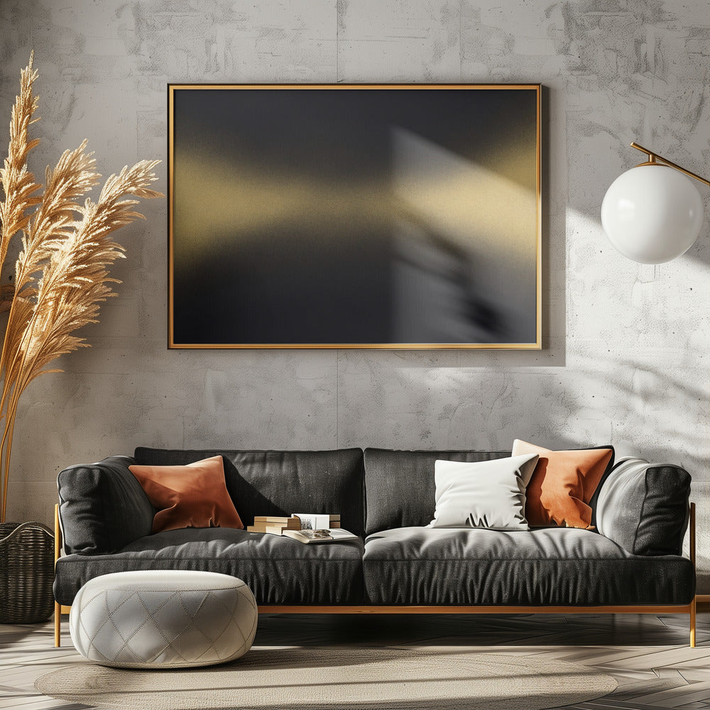 Goldene Horizontwellen | Leinwand