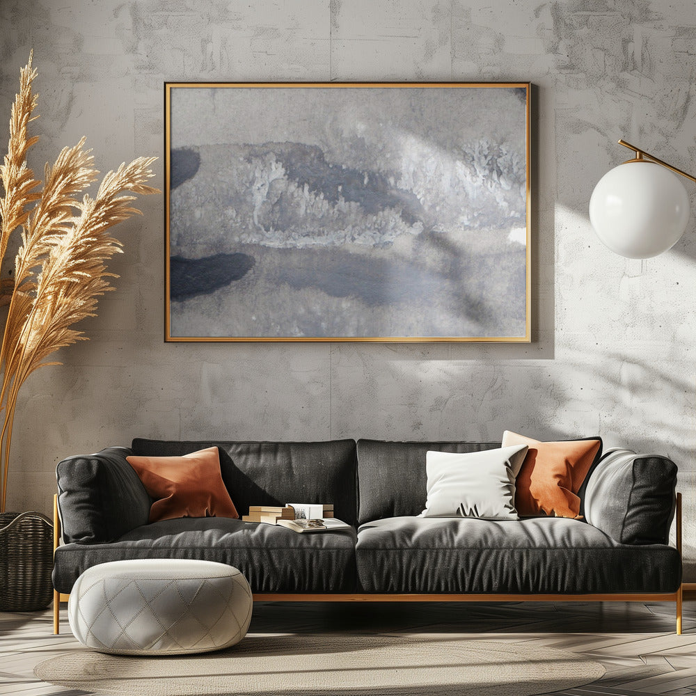 Monochrome Wellen | Leinwand