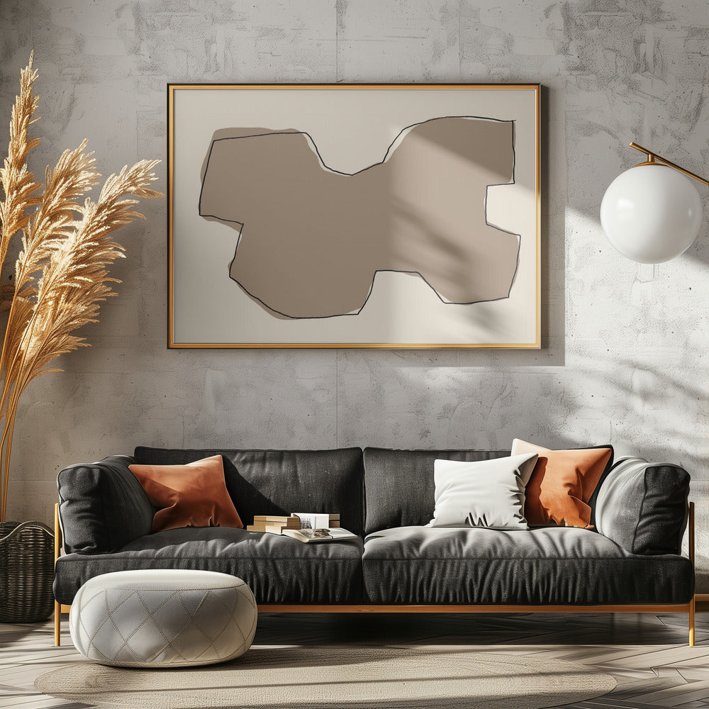 Abstrakte Sandlandschaft | Leinwand