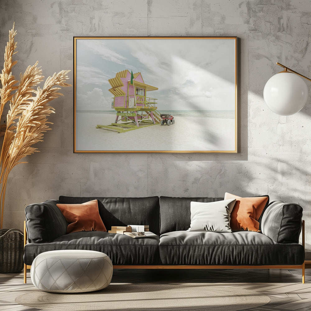 MIAMI BEACH Vintage Florida Flair | Poster