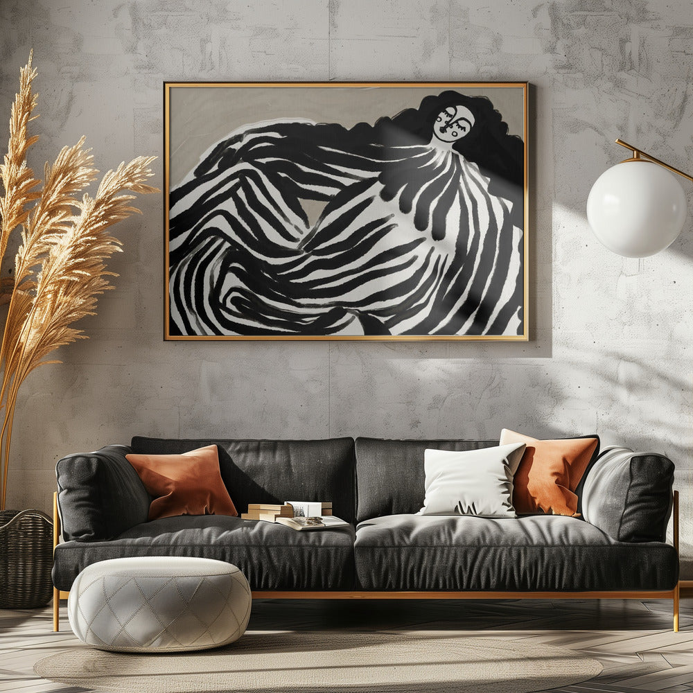 Monochrome Wellen | Poster